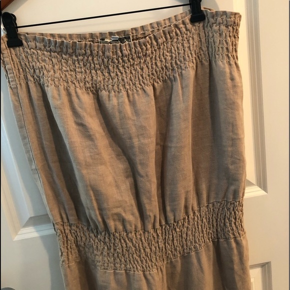 Young, Fabulous & Broke Strapless Linen Jumpsuit - Picture 5 of 16